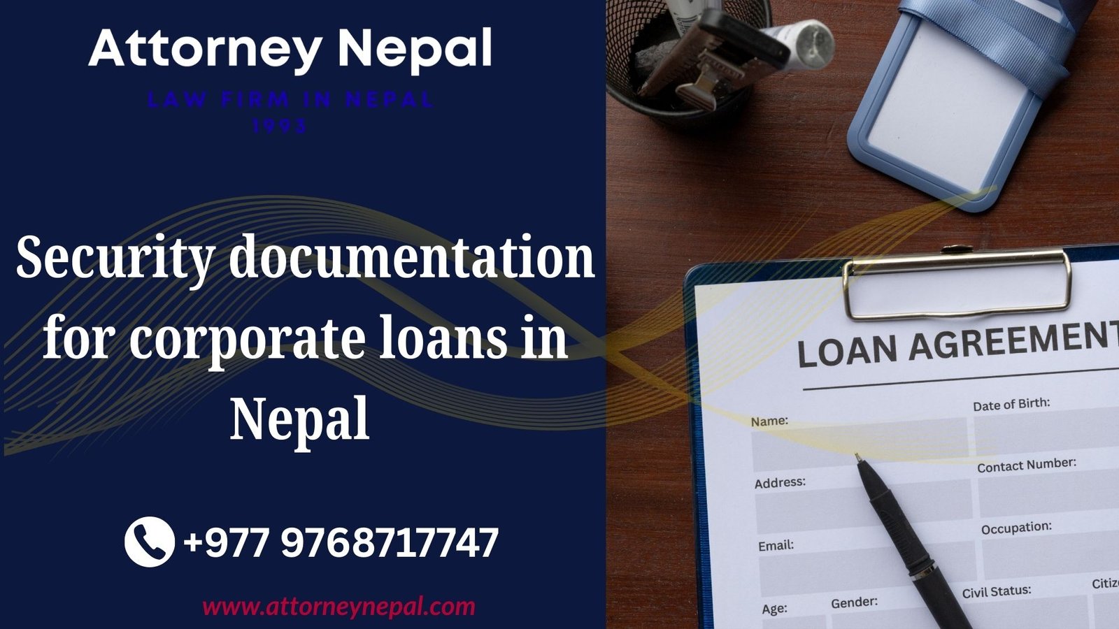 Security documentation for corporate loans in Nepal