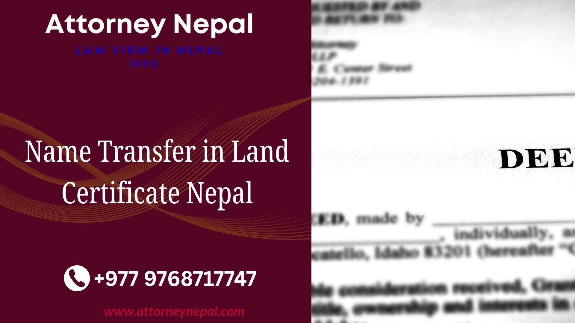Name Transfer in Land Certificate Nepal