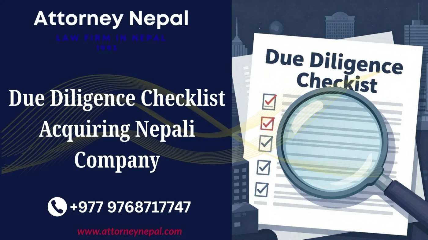 Due Diligence Checklist Acquiring Nepali Company