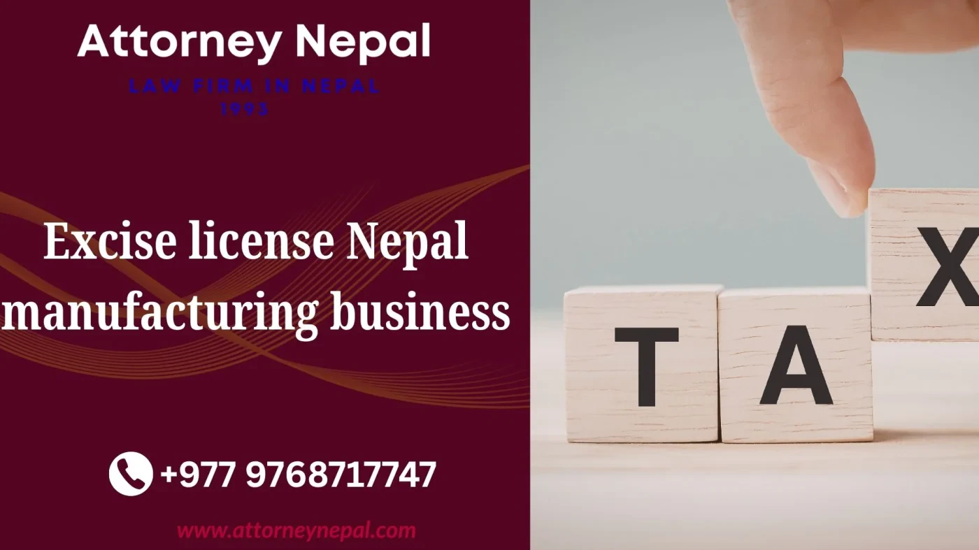 Excise license Nepal manufacturing business