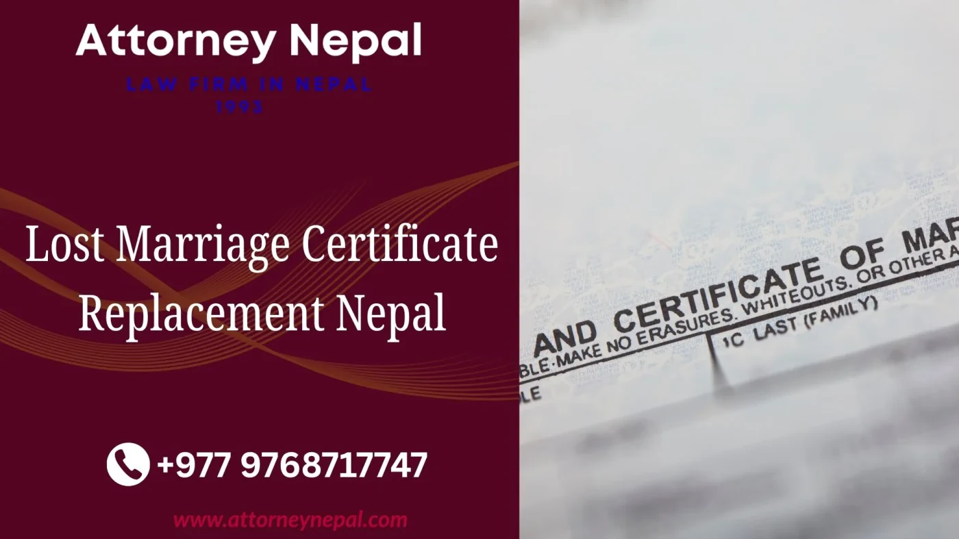 Lost Marriage Certificate Replacement Nepal